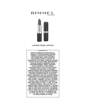 Rimmel Lasting Finish Lipstick N 128 - Long-Lasting Color & Comfort (4g) - International Shipping Available - Buy Online on SooperMarket.com
