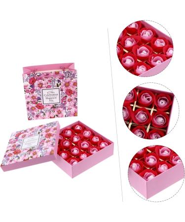 ABOOFAN 3 Boxes Rose Soap Christmas Floral Scented Rose Body Soap Floral Scented Bath Soap Scented Soaps Artificial Rose Petals Rose Body Box Wedding Mother - Buy Online on SooperMarket.com