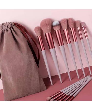 13-Piece Soft Makeup Brushes Set for Face & Eyes - Precision Cosmetics Tool Kit for Flawless Application (Brown) - International Shipping Available - Buy Online on SooperMarket.com