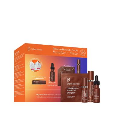 Dr. Dennis Gross Advanced Retinol + Ferulic Resurface + Repair Kit | Comprehensive Set for Complexion Repair - Buy Online on SooperMarket.com