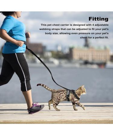 NeuWook Black Cat Harness & Lead Set - Escape Proof, Adjustable Reflective Vest for Small Dogs & Cats - Buy Online on SooperMarket.com
