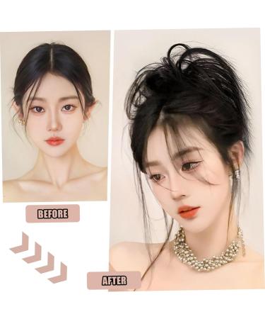 Clip on Ponytail for Woman 8 Teeth Claw Messy Bun Makeup Ponytail Extension Synthetic Fiber Stylish Clip in Claw Hair Washable Hairpiece for Photography Black - Buy Online on SooperMarket.com