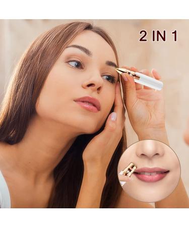 YOGINGO 2 in 1 Rechargeable Eyebrow Trimmer & Hair Removal Tool with LED Light - Painless Precision for Women's Face, Lips, Nose, Body, Arms - Buy Online on SooperMarket.com