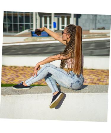 FOYTOKI Dirty Little Braids Double Ended Dreadlock Extensions Women Hairpiece Long Dreadlocks Fashion Hairpiece Dreadlocks Dreadlock Headband Wigs Hair Extensions Hair Wig Men Wig 90X8CM As Shown - Buy Online on SooperMarket.com