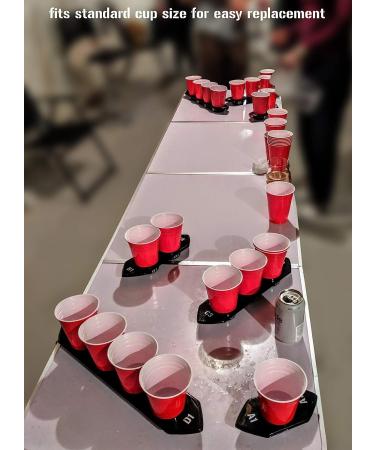 Tipsy Ships Beer Pong Set V2 - Ultimate Battle Pong Party Game with 8 Ship Trays and Ping Pong Balls - Fits Standard Plastic Cups - Battle on Any Table! - Buy Online on SooperMarket.com
