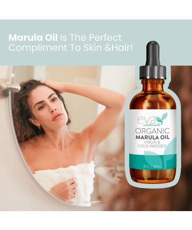 Organic Marula Oil 2oz - Virgin Moisturizing Beauty Oil for Face and Hair | Cold Pressed Anti-Aging Formula with Omegas & Antioxidants - Buy Online on SooperMarket.com