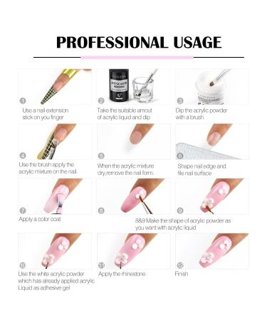 COSCELIA 3D Nail Extensions Powder - No Lamp Required White - 8g A01-025 | International Shipping Available - Buy Online on SooperMarket.com