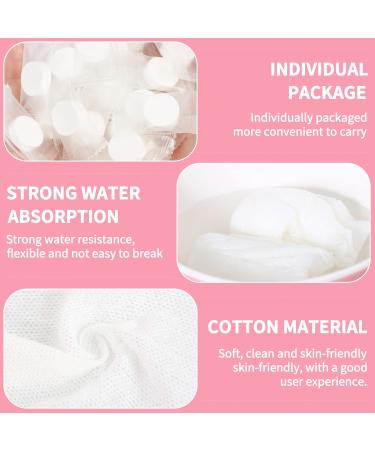 SimPolor 100/200 Compressed Towels - Portable Disposable Mini Toilet Paper Tablets for Travel Camping Sports and More | Pink 100-Pack - Buy Online on SooperMarket.com