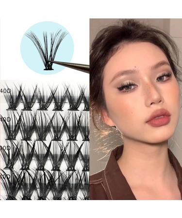 280PCS D Curl Eyelash Extension Kit - Natural Reusable Lash Clusters 9-15MM Mix for DIY at Home | 30D & 40D Options - Buy Online on SooperMarket.com