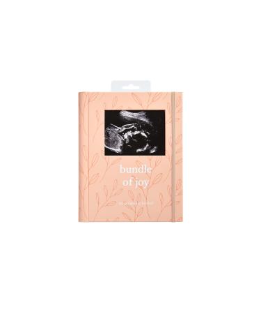Little Pear Bundle of Joy Pregnancy Journal Keepsake Pregnancy Memory Book with Sonogram Photo Insert First Through Third Trimester Pregnancy Milestone Tracker with Ultrasound Photo Cover Peach