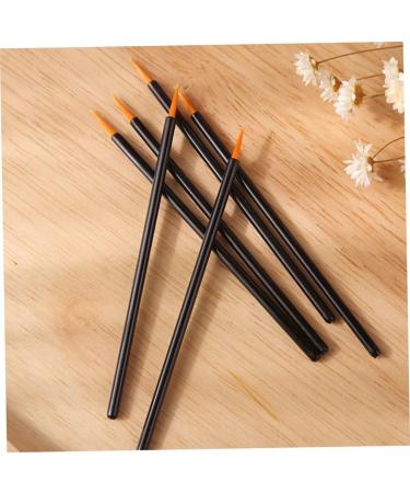 FOYTOKI 100pcs Disposable Eyeliner Brush Lip Gloss Wands Fine Eyeliner Brush Face Makeup Black Plastic - Buy Online on SooperMarket.com