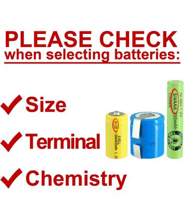 Buy Exell 1/3AA 1.2V 300mAh NiMH Rechargeable Batteries - Perfect for Telecoms UPS Smart Grid RC Devices & Electric Tools - International Shipping Available - Buy Online on SooperMarket.com