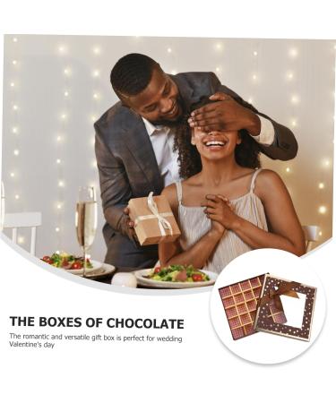 CORHAD Box Chocolate Box Candy Truffle Chocolate Chocolates Candy Chocolate Cardboard Black - Buy Online on SooperMarket.com