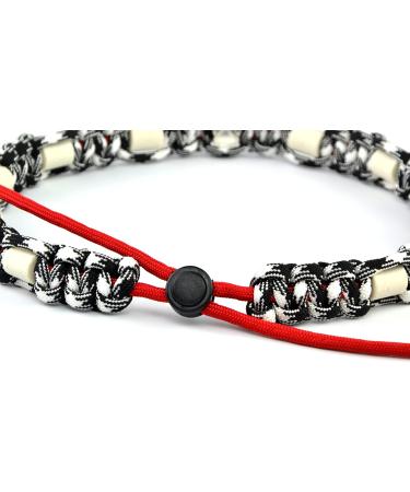 Custom EM Ceramic Collar for Dogs & Cats - Original US Paracord under 20cm in Black & White - Buy Online on SooperMarket.com