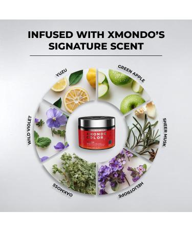 XMONDO Color Fire Red Hair Dye & Mask | Vegan Formula with Bond Boosters & Hyaluronic Acid for Nourishment | 8 Fl Oz | International Shipping Available - Buy Online on SooperMarket.com