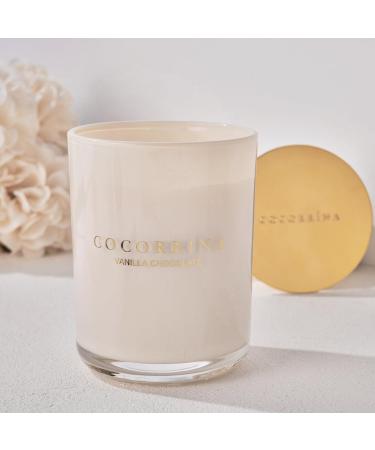 Cocorr na Vanilla Chocolate Candle | Soy Wax | 46 Hours Burn Time | 2 Wick Glass Candle | Perfect Christmas Gift | 420g - Buy Online on SooperMarket.com