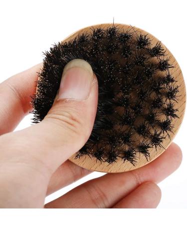 Beech Wood Beard Brush Boar Bristles Brush Sweep Hair Brush Face Care Cleaning Grooming Tool - Buy Online on SooperMarket.com