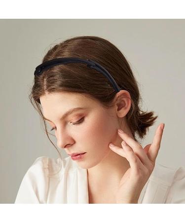 Portable Folded Hair Bands Adjustable Headband Multipurpose Telescopic Hairband Hair Clips for Women Girl Washing Makeup Travel Outdoor Fashion Hair Accessories Black - Buy Online on SooperMarket.com