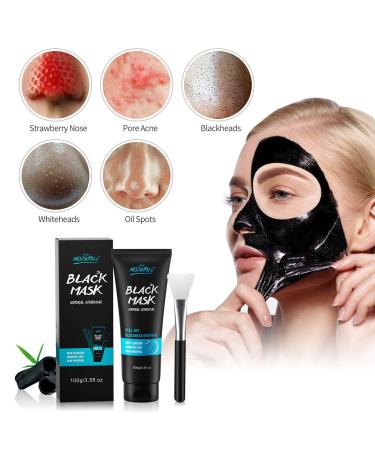 Effective Blackhead Remover Mask - Peel Off Black Mask with Bamboo Charcoal | Skin Cleansing & Acne Treatment - Buy Online on SooperMarket.com