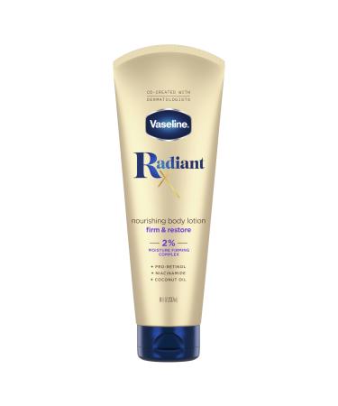 Vaseline Radiant X Firm & Restore with Pro-Retinol Niacinamide & Coconut Oil Nourishing Body Lotion 8 oz