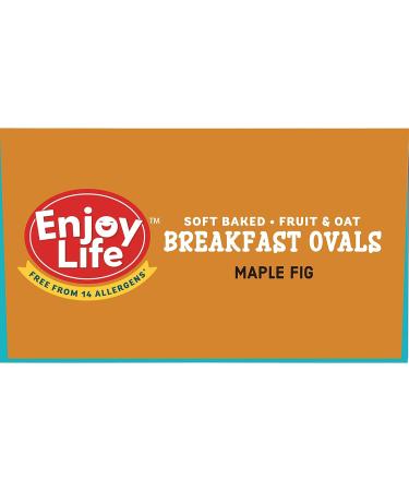 Enjoy Life Soft Baked Maple Fig Ovals Breakfast Bars - Gluten Free, Non GMO, School Safe - 6 Boxes Vegan & Dairy Free Granola Bars - Buy Online on SooperMarket.com