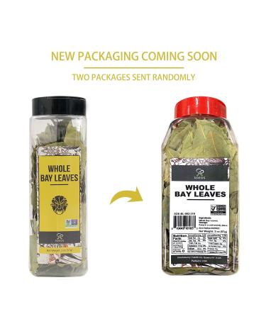 Soeos Bay Leaves 2oz - Non-GMO Dried Bay Laurel Herbs - Freshly Packed for Cooking - Buy Online on SooperMarket.com