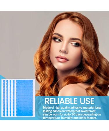 240 Blue Hair Extension Tape Tabs Adhesive Replacement for Human Hair Extensions Perfect for Tape-In Extensions - Buy Online on SooperMarket.com