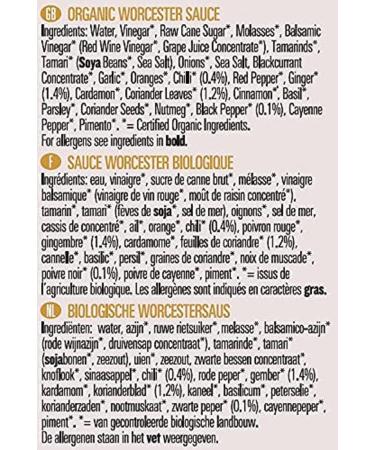 Biona Organic Worcester Sauce 140ml - Authentic Flavor, Pure Ingredients - Buy Online on SooperMarket.com