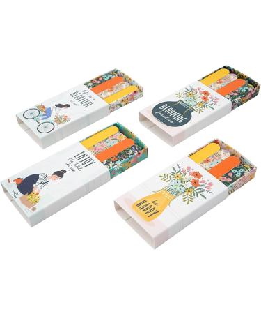 CGB Giftware | Set of 4 Matchbox Flower Nail Files | Beauty Nail Accessory | Manicure Pedicure | Gift for Her | The Flower Market Range | GB07118 - Buy Online on SooperMarket.com