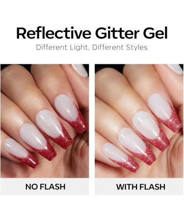 Modelones Red Gel Nail Polish 6 Colors Ruby Sparks Collection Popular Glitter Gel Polish Cat Eye Burgundy Red Sparkle Bloody Red Nail Polish Kit Art DIY Home Salon Gifts for Women - Buy Online on SooperMarket.com