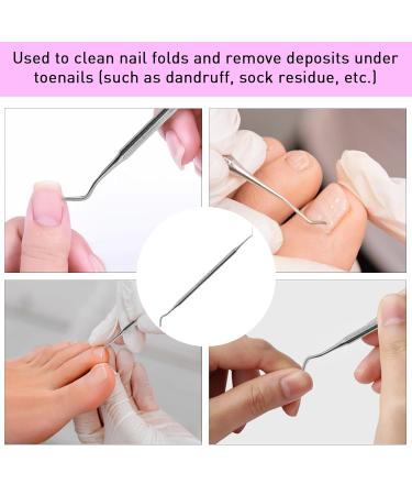 Stainless Steel Corner Lifter Foot Care Instrument - 17 cm Nail Shaver & Cleaner for Ingrown Toenails | Podology Tools - Buy Online on SooperMarket.com
