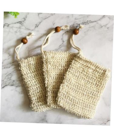 FOYTOKI 4pcs Foaming Net Soap Holder Soap Storage Bag Bubble Maker Bag Face Washing Bag Yellow - Buy Online on SooperMarket.com
