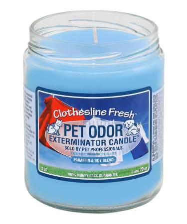 Mutneys Odour Elimination Candle Clothesline Fresh Scented Air Freshener Remover for Dog Cat Smells in the Home Eliminate Dog Cat Puppy Kitten Animal Odours