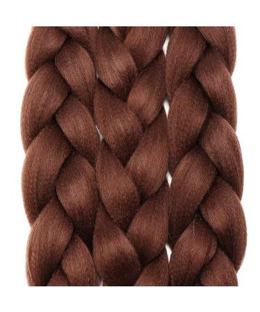 Tess Braids Extensions Brown 60 cm | Jumbo KanCalon Hair Braid for Box Braids | 100g Chocolate Brown 1 Piece - Buy Online on SooperMarket.com