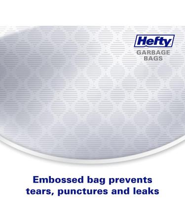 Hefty Garbage Bags Ultra Strong Tall 50 Litres White Kitchen Drawstring Arm & Hammer odour neutralizer 28 Bags - Buy Online on SooperMarket.com