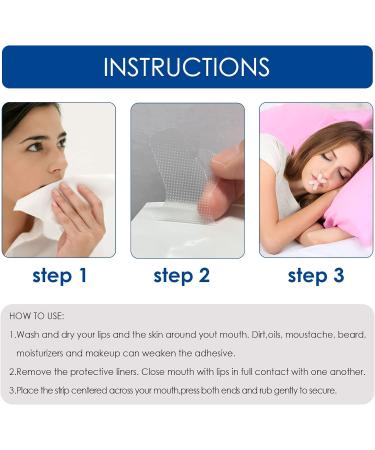 Mouth Tape for Sleeping - 120 PCS Medical-Grade Sleep-Closing Stickers for Nasal Breathing, Snoring, Dry Mouth - Orthodontic Aid - Buy Online on SooperMarket.com