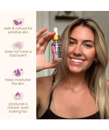 Sunless Self Tanner Drops for Face & Body with Hyaluronic Acid - Medium Tan - Buy Online on SooperMarket.com