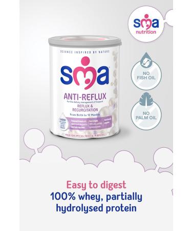SMA Anti Reflux Baby Milk Powder Formula From Birth 800g (Pack of 1) - Buy Online on SooperMarket.com