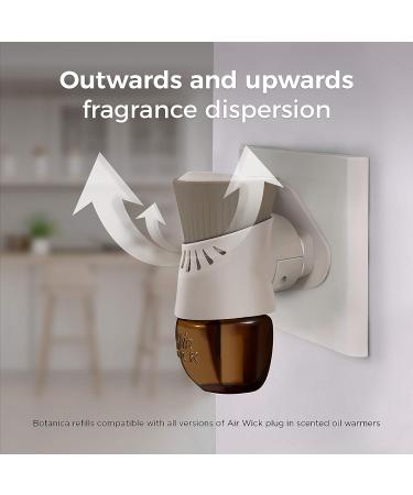 Botanica by Air Wick Plug in Starter Kit - Caribbean Sweetgrass & Sandalwood Scented Oil with 2 Warmers + 6 Refills - Eco Friendly Air Freshener with Essential Oils - Buy Online on SooperMarket.com