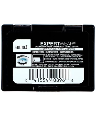 Maybelline New York Expert Wear Eyeshadow Duo - Grey Matters (0.08 oz) | Shop Internationally & Enhance Your Look - Buy Online on SooperMarket.com
