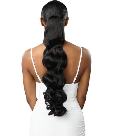 Sensationnel Lulu Pony tail drawstring - high heat synthetic yaki pony tail or up do hair extension wig piece - Kara (1B) - Buy Online on SooperMarket.com