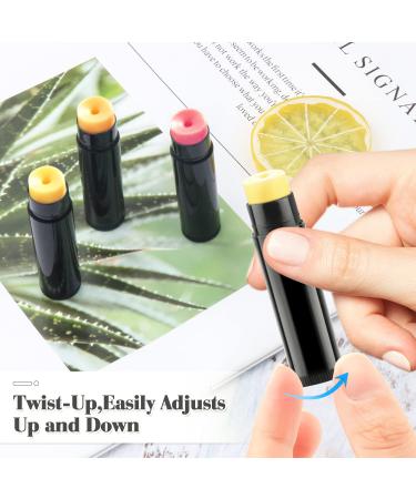 50 Pcs 5.5g Empty Twist-up Lip Balm Tubes for DIY Homemade Lipsticks and Chapsticks - Black - Buy Online on SooperMarket.com