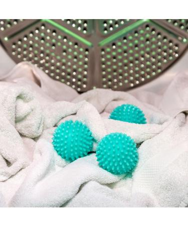 Core Home 3 Piece Set Reusable Dryer Balls - Heat Resistant Silicone Eco-Friendly Wrinkle Reduction Key West Blue - 2.5 Inches - Buy Online on SooperMarket.com