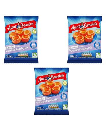 Homebake Gluten Free Yorkshire Pudding Mix Bundle - with 3 x Aunt Bessie's Yorkshire Pudding Mix 120g - Easy to Make Batter Mix