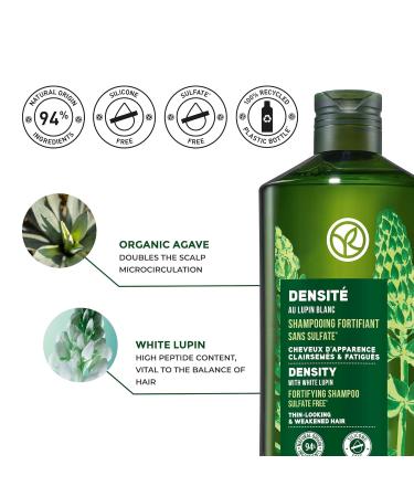 Yves Rocher Fortifying Density Shampoo - Cleanse Scalp & Strengthen Hair | 10.1 fl oz - International Shipping Available - Buy Online on SooperMarket.com