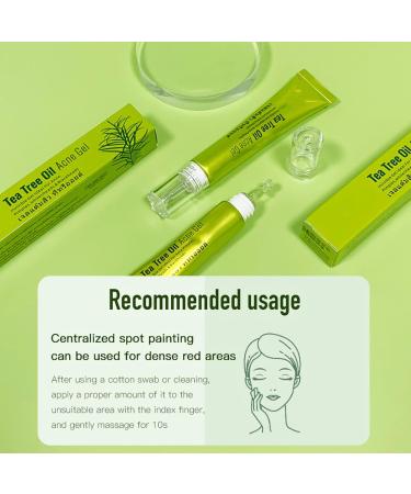 Anti Acne Removal Cream Tea Tree Acne Removal Gel Acne Cream for Acne Treatment & Spot Treatment Clear Soothing Spot Gel Acne Moisturiser Whiteheads & Blackhead Remover Invisible Gel - Buy Online on SooperMarket.com