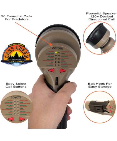 Cass Creek Mega Amp 20X Predator Call - Hand Held Electronic Call | Loud Expert Calls for Beginners - CC548 - Buy Online on SooperMarket.com
