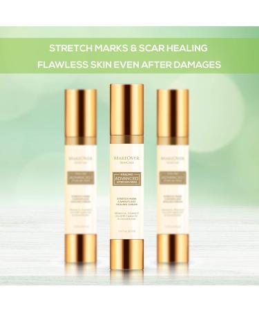 Healing Advanced Aftercare Cream - Organic Stretch Marks & Scar Treatment - Vitamin A E Castor Oil & Cocoa Butter - 50ml Belly Butter for Improved Circulation - Non-Invasive Care - Buy Online on SooperMarket.com