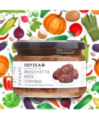 Odysea Meze Pick N Mix - Choose From 7 Flavours | Aubergine Red Pepper & Feta Kalamata Olive Sun Dried Tomato Brushshetta Roasted Red-Pepper Harissa Spicy - Pack of 2 - Buy Online on SooperMarket.com