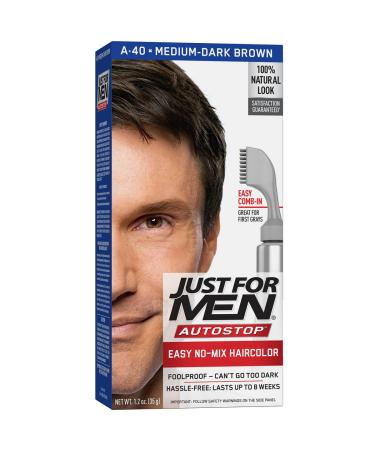 Just for Men Auto Stop Men's Hair Color Medium Dark Brown
